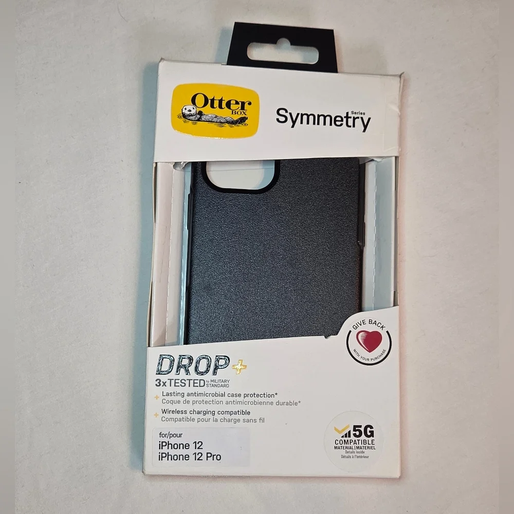 NEW in Box OtterBox Symmetry Series Case for iPhone 12/12 Pro - Black